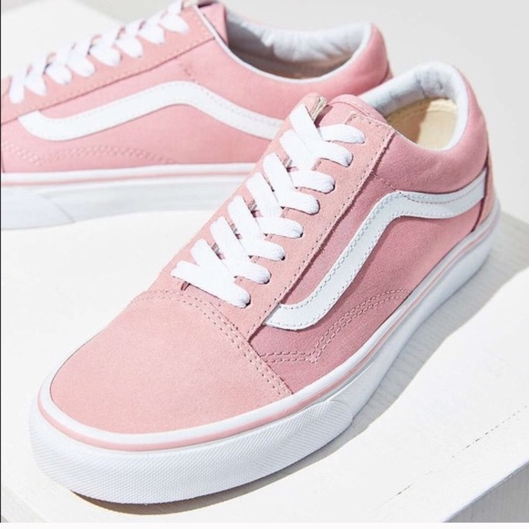 rose suede vans